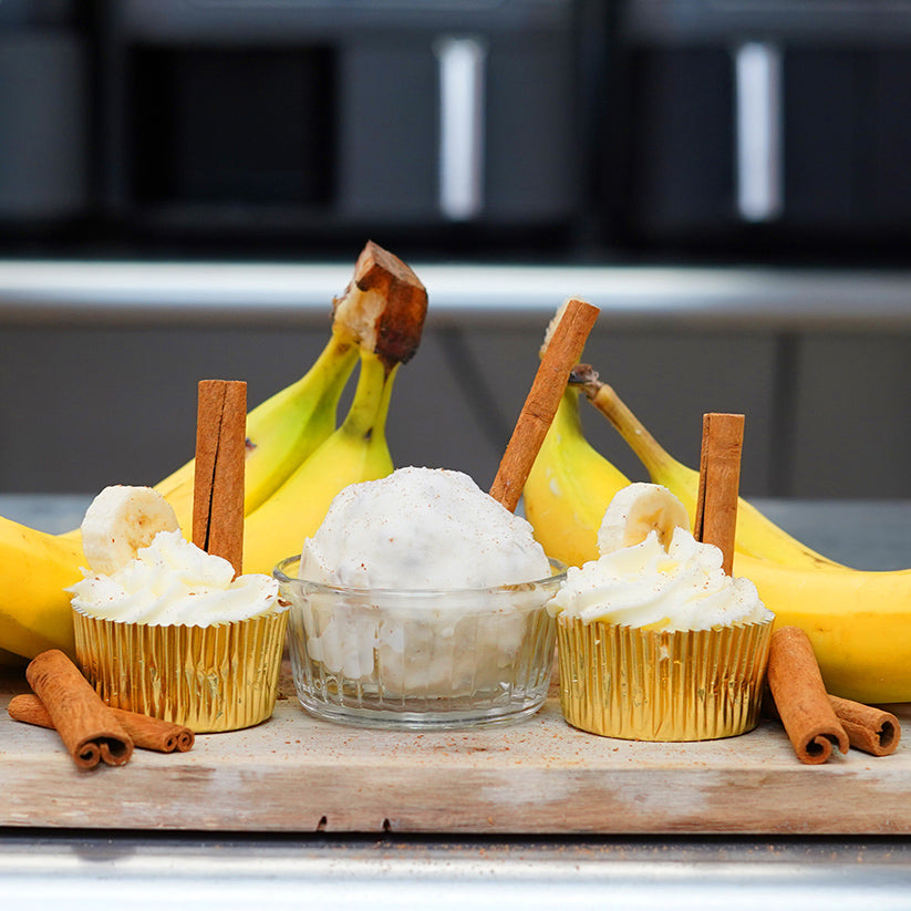 Banana Cinnamon Swirl Cheesecake Ice Cream