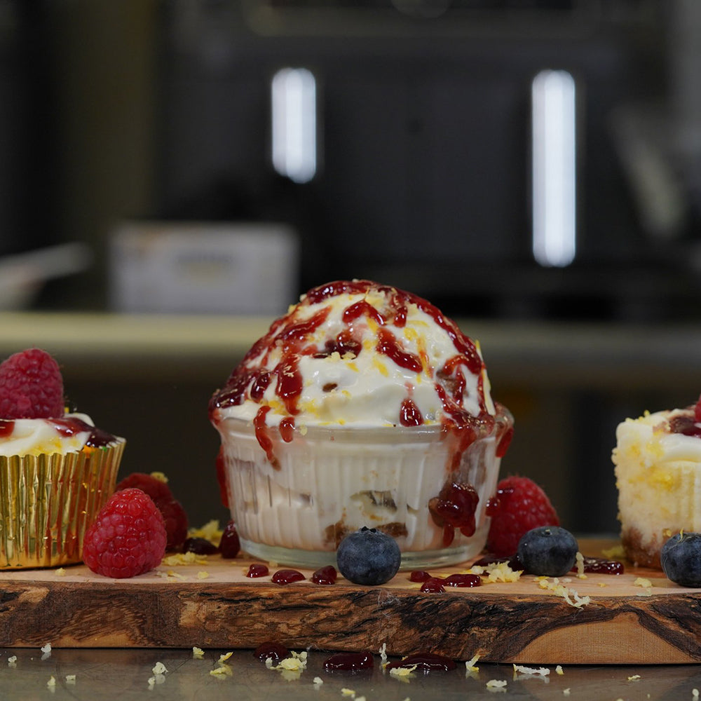 Lemon Raspberry Cheesecake Ice Cream