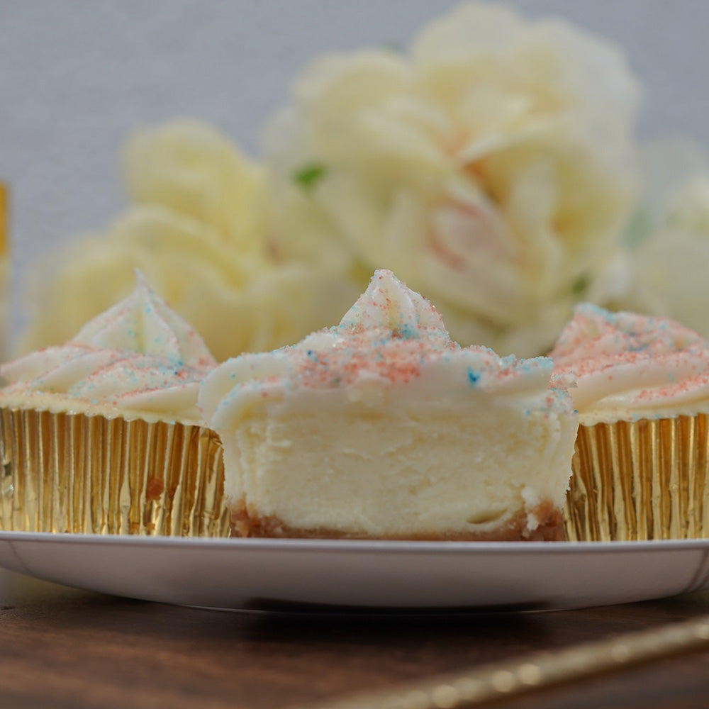 Pink Chiffon Cheesecake cupakes