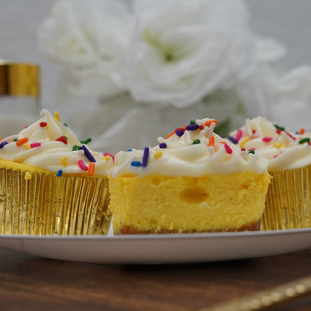 Birthday Cake Cheesecake Cupcakes