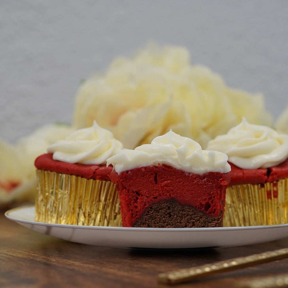 Red VelVet Cheesecake Cupcakes