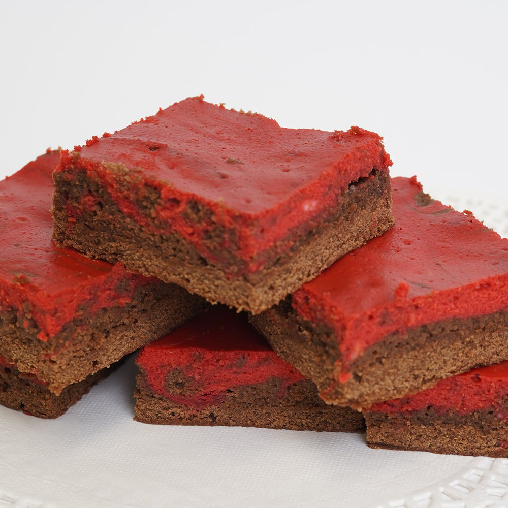 4 Inch Red Velvet Cheesecake Brownie