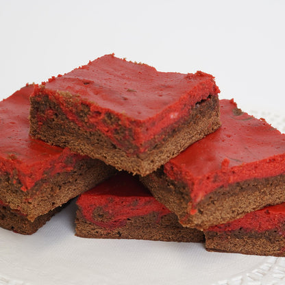 4 Inch Red Velvet Cheesecake Brownie